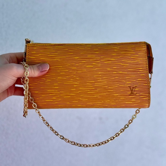 Louis Vuitton Handbags - Louis Vuitton Epi Pochette Pouch Yellow